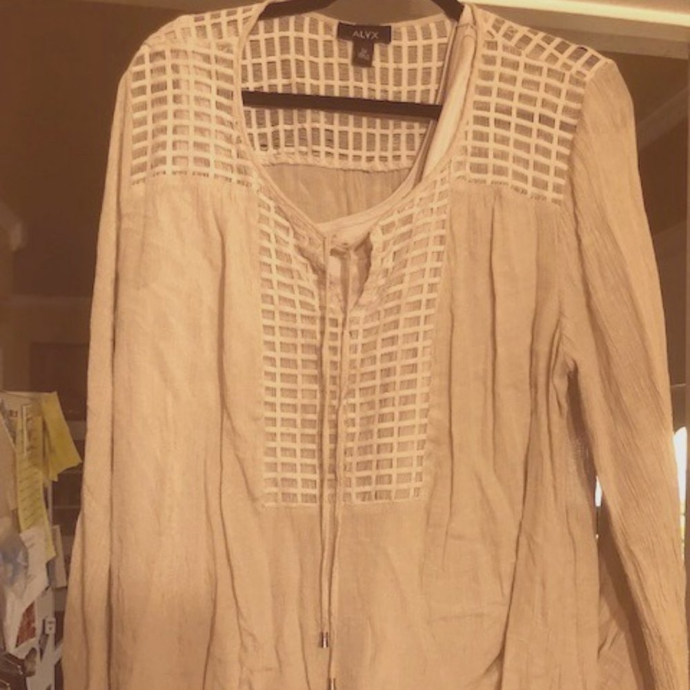 Womens Plus Long Sleeve Alyx Blouse